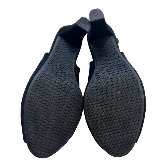 Eric Michael Women's Slingback Peep Toe Peru Cut Out High Heel Black Size 38 - Picture 7 of 10